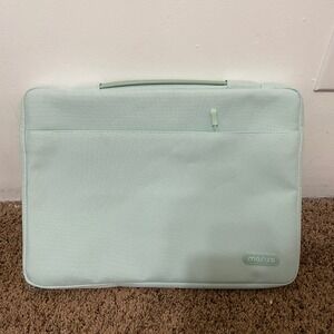 MOSISO Laptop Sleeve Bag Case Pouch Aqua Green 13 Inch Computer Few Small Stain